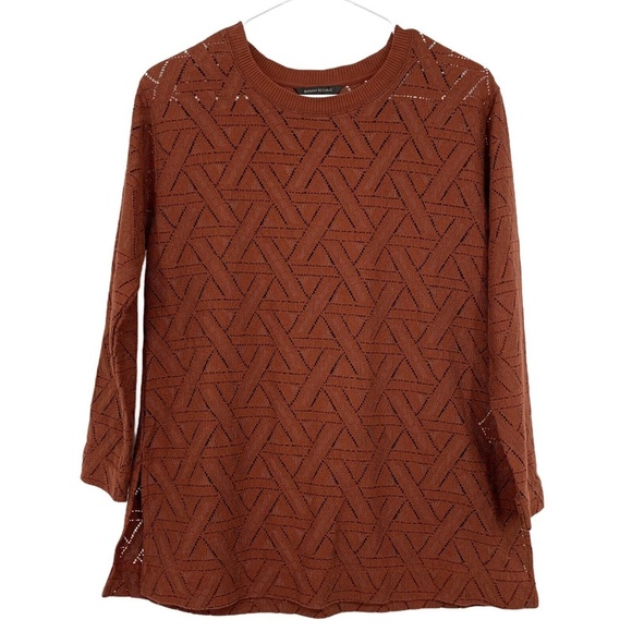 Banana Republic Geo Lace Pullover Sweatshirt Top - Picture 3 of 9